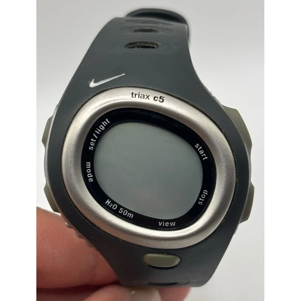 Vintage Nike Triax C5 SM0015 50M WR Digital Sports Watch No Battery Watch Only